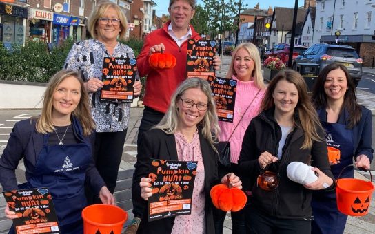 Pictured from left: Linda Harris, of Apley Farm Shop, Jayne Rushden, of Presence, Adam Cawley, of Woods Dry Cleaners, Sarah Hill, of Primrose Hill Boutique, Jenny Hill, of Primrose Hill Boutique, Rachael Pallett, of Rachael The Flower Girl and Louise Pollock of Apley Farm Shop.