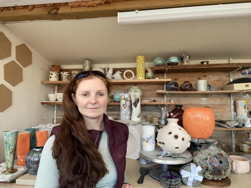 Nina Finch of Running Wild Pottery turned her lockdown hobby into a business