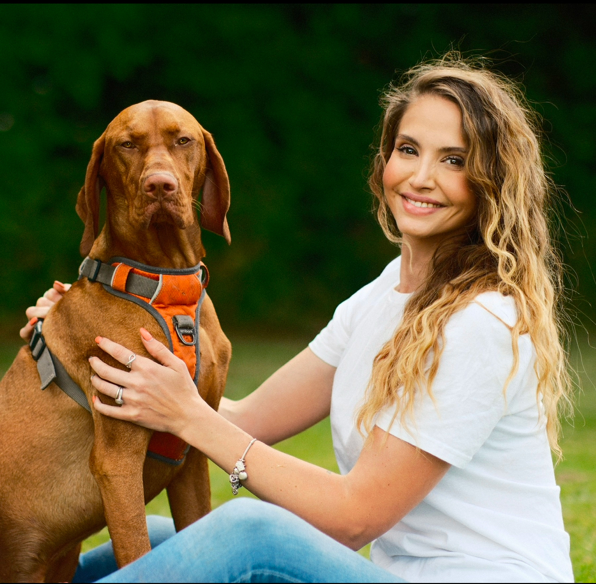 Steph Gribble and her dog